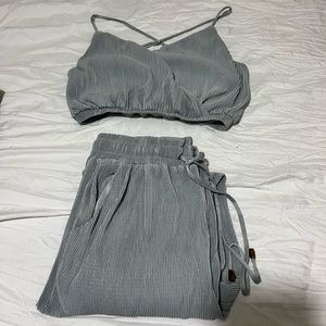 Ribbed two piece set